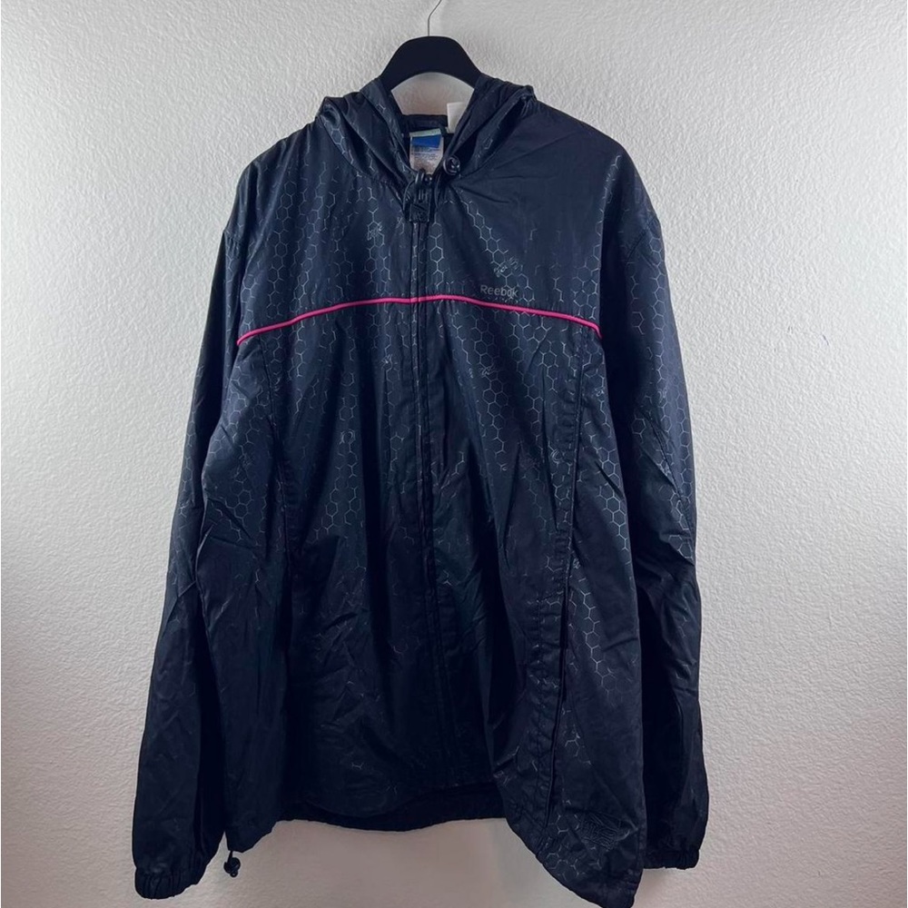 Reebok X Orchard Street Y2K Honecomb Zip Up Hooded Jacket Size XL